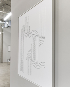Thread, Continuity. 49 1/2" x 37 1/2"