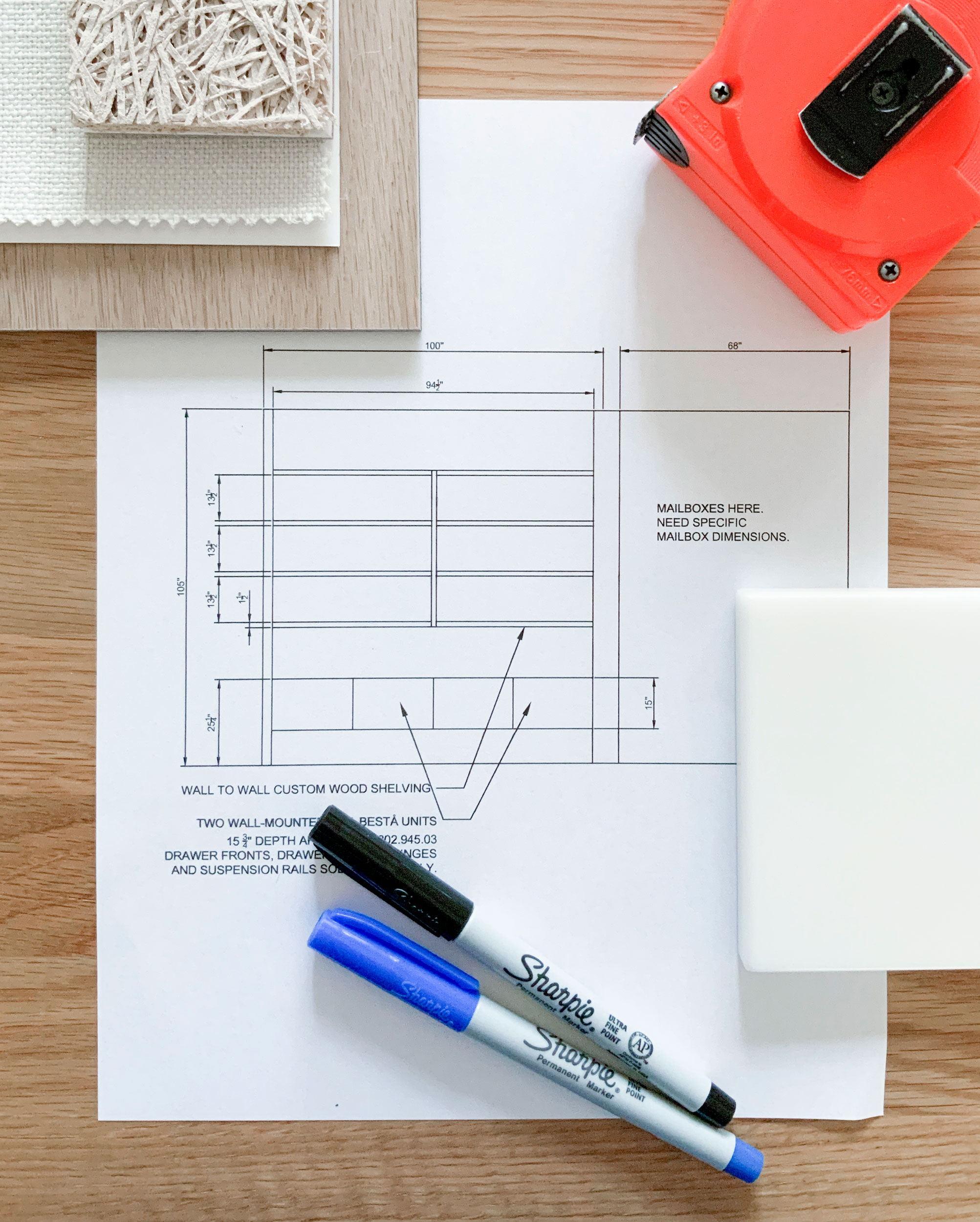Technical sketch from design process.