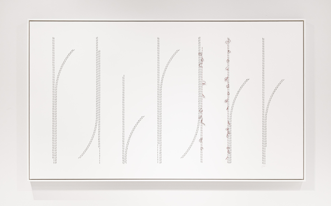 Thread Series is a graphic exploration of lightness and equilibrium, created through the ancient technique of embroidery.