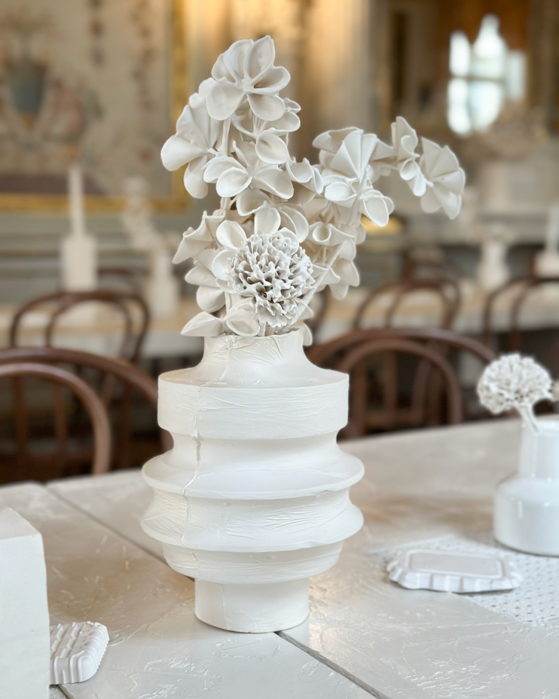 Discarded Vessel. Flowers by Lucille Durez.