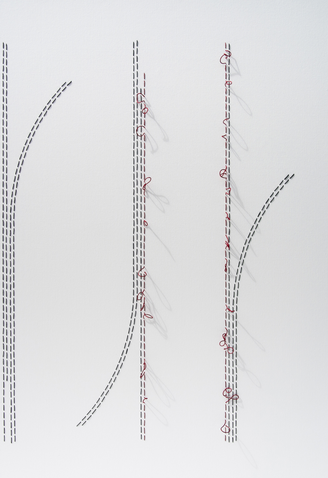 Each artwork in the Thread Series unfolds through a meditative act of slowing down, stitch by stitch.